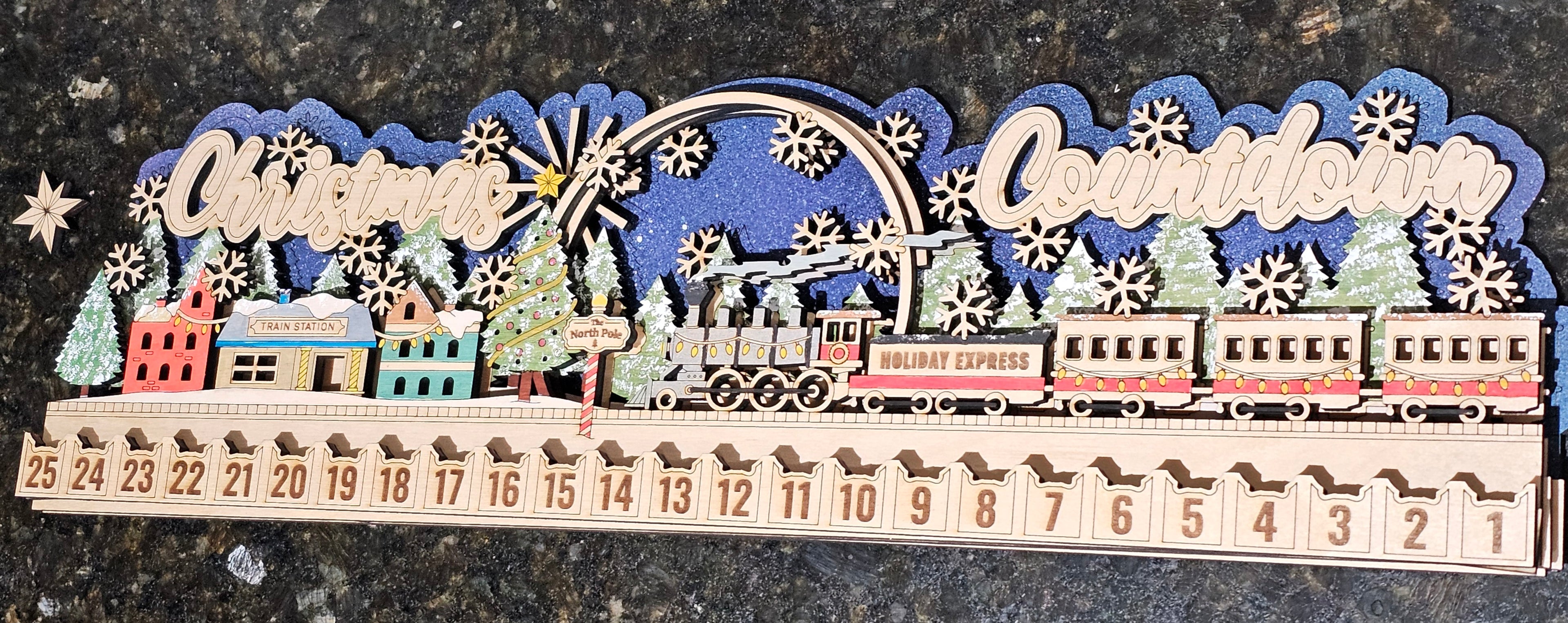 Train Advent Calendar, close-up detail