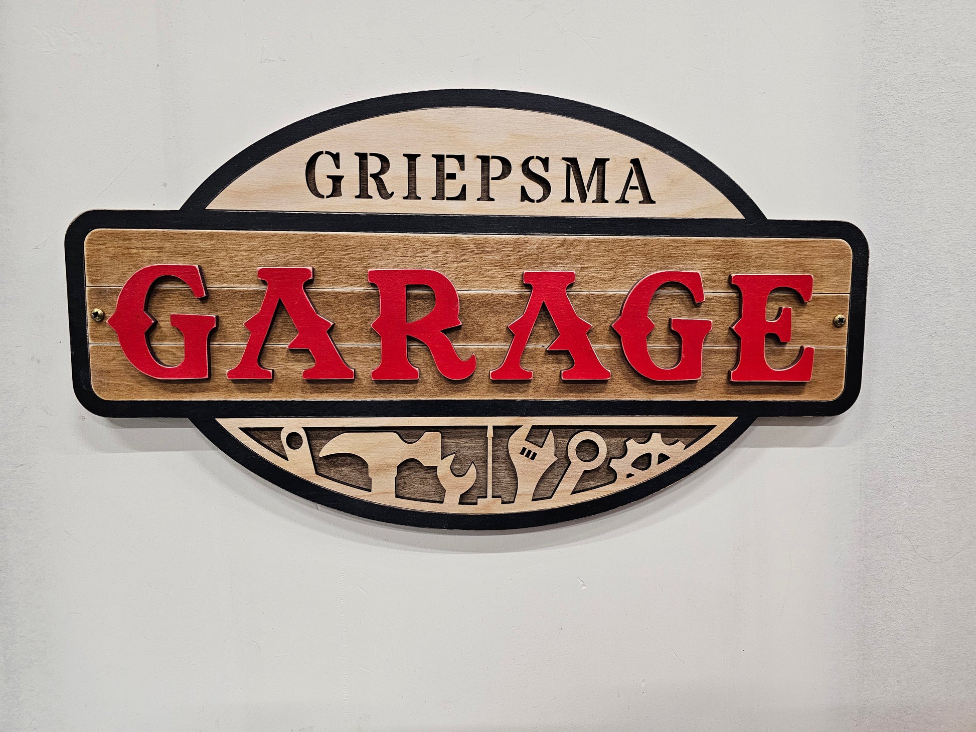 Custom Garage Sign – Personalized with Last Name