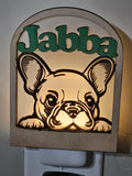 Personalized French Bulldog Night Light with custom name