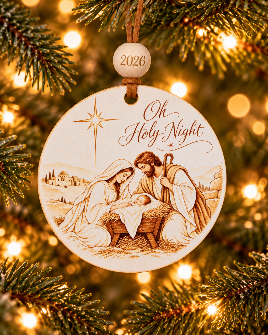 Nativity Christmas Ornament 2026 – Choose Your Design