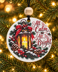 All Is Calm, All Is Bright Lantern Christmas Ornament 2026
