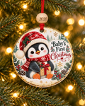 Baby's First Christmas Penguin Ornament 2026 – Baby Keepsake