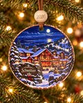 Schweitzer Christmas Ornament 2026 – Moonlit Ski Village Ornament