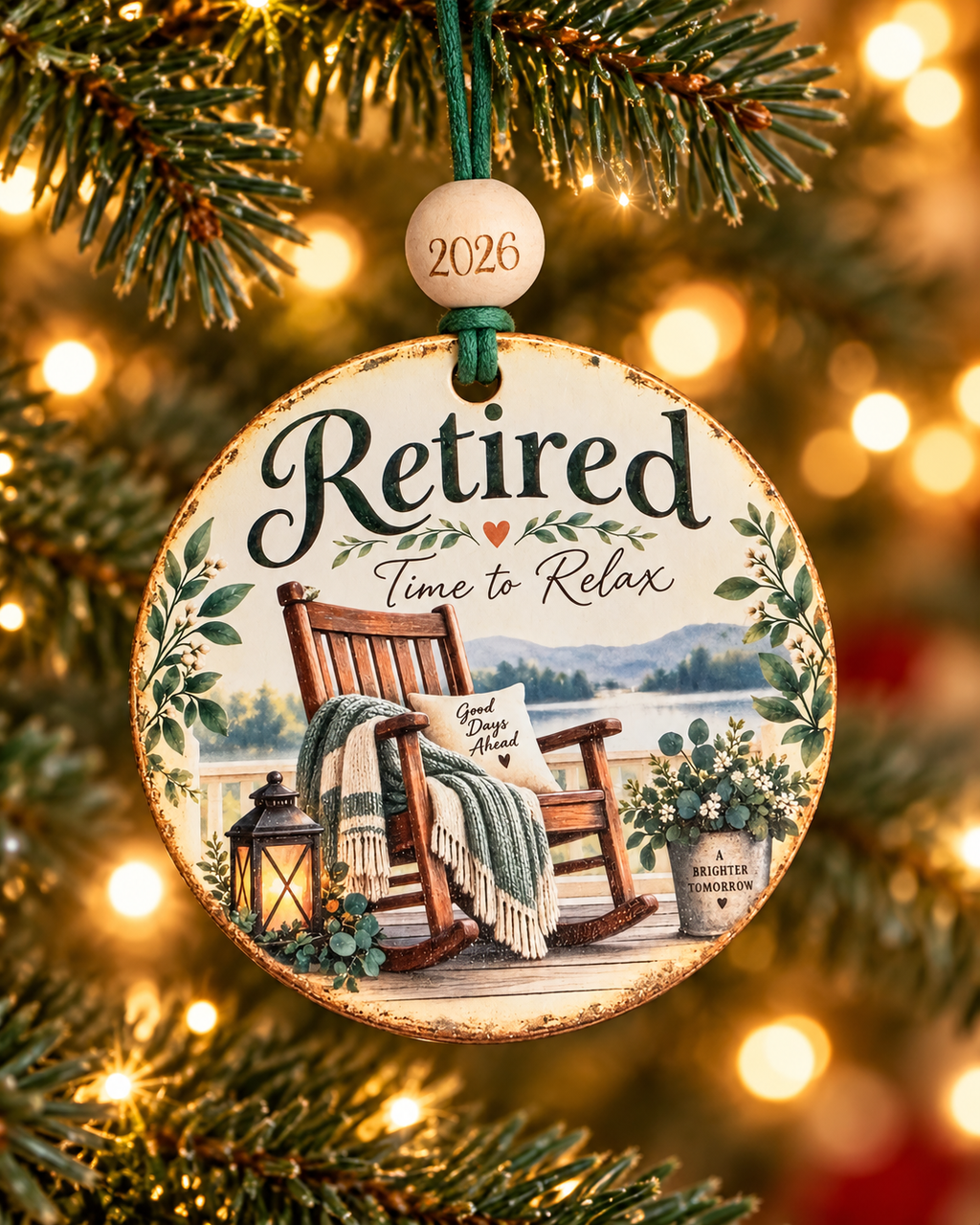 Happy Retirement Christmas Ornament 2026 – Choose Your Design