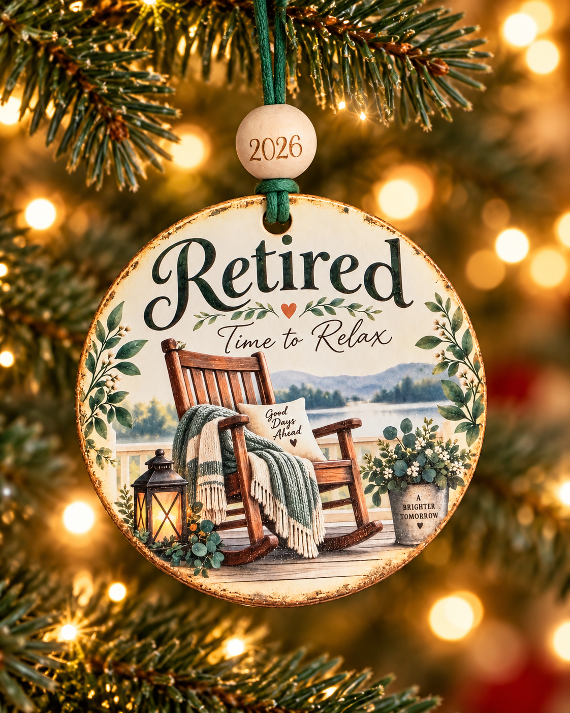 Happy Retirement Christmas Ornament 2026 – Choose Your Design