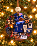Nurse Christmas Ornament 2026 – Caring Is My Calling Nurse Gift
