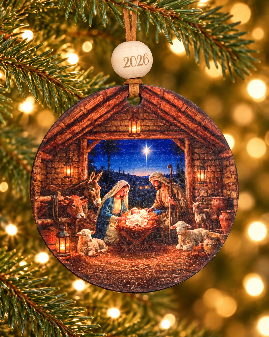 Nativity Christmas Ornament 2026 – Choose Your Design