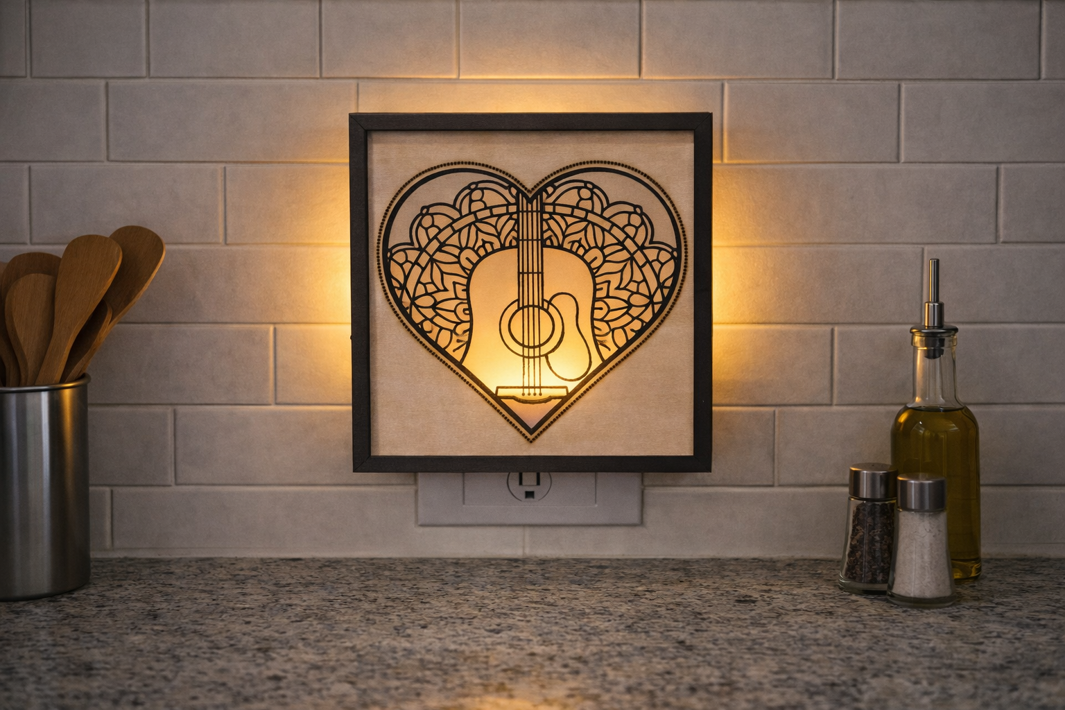 Guitar night light. 