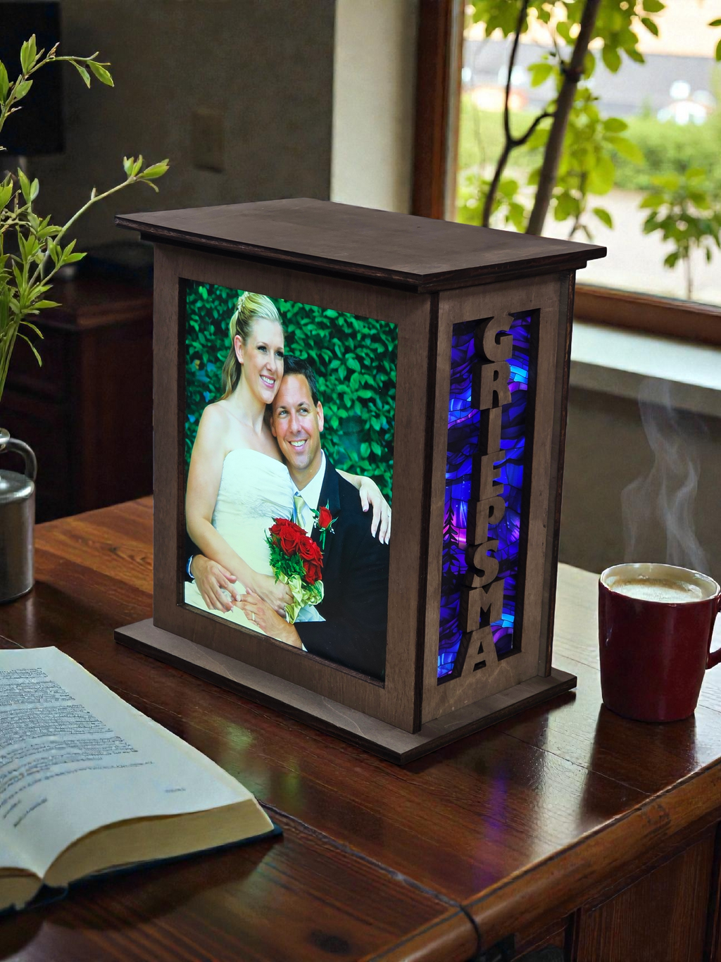 Custom Lighted Photo Lantern – Personalized LED Lantern for Memorials, Pets, Weddings & Home Décor