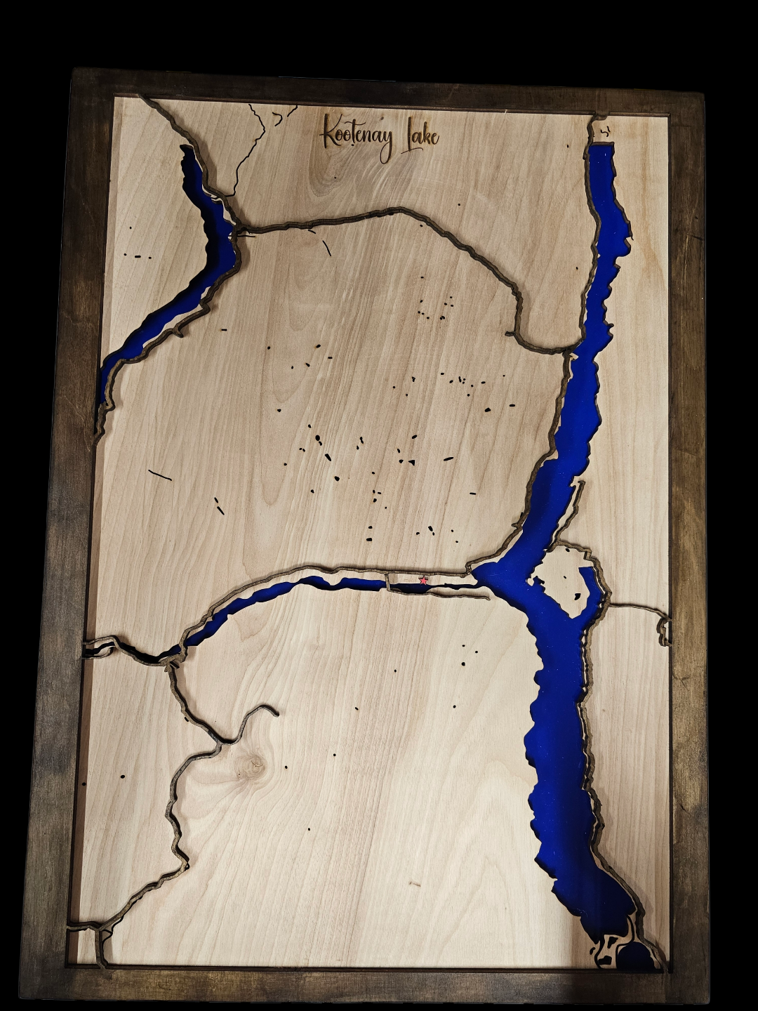 Custom Lighted Lake Maps, additional angle