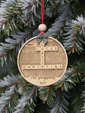 Personalized Scrabble Tile Family Ornament with custom names